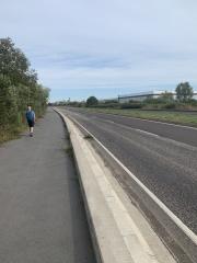 Two miles along the A1014 to go round London Gateway Port
